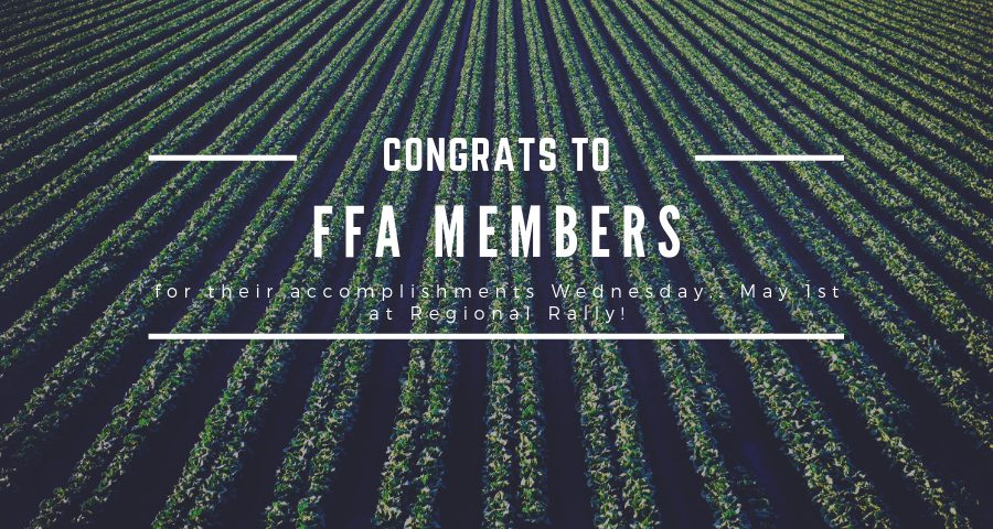 Congrats to FFA Members