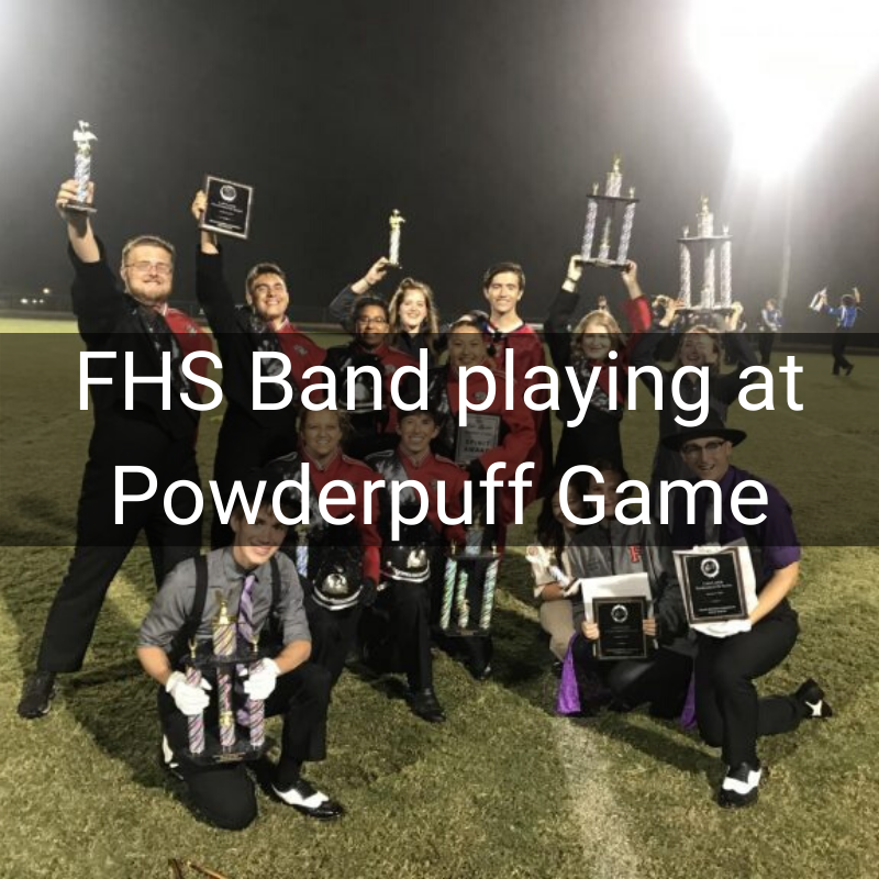 FHS Band playing at Powderpuff Game